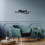 Wallity Birds On The Branch Accesorio de Pared de Metal Negro